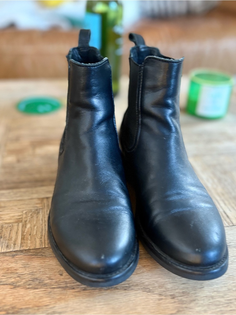 Thursday Boot Company Black Leather Chelsea Ankle Boots size 5.5 women